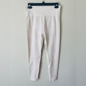 Zella Seamless Jacquard Base Layer Ivory Legging